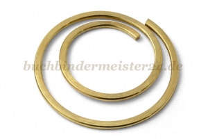 Büroklammern rund<br>20 mm Durchmesser<br>vermessingt