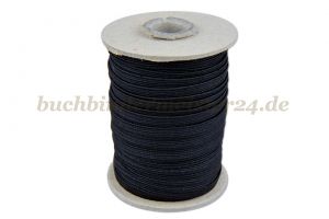 Flat elastic, black<br>5 mm width<br>100 meters on a spool