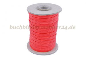 Flat elastic, red<br>5 mm width<br>20 meters on a spool