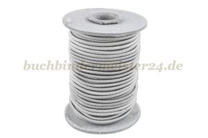 Round elastic, grey<br>2 mm Ø<br>20 meters on a spool