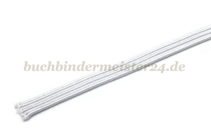 Flachgummi, weiss<br>Zuschnitte 300 mm lang<br>5 mm breit