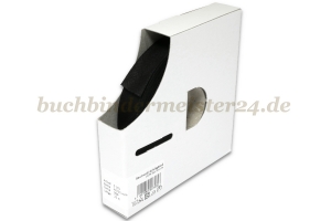 Schrägband, schwarz<br>20 mm breit<br>20 Meter auf Spule