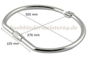 Warenringe mit Schraubverschluss<br>305 mm Durchm.<br>vernickelt