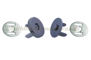 Magnetverschlüsse<br>4-teilig<br>18 mm Durchmesser schwarz