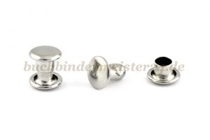 Rapid rivets<br>post 6 mm<br>nickel plated<br>closed