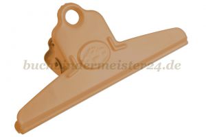 Letter clips with<br>flower ornament<br>120 mm width<br>brown