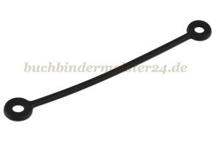 Schlaufen für Buchschrauben<br>128 mm lang<br>schwarz