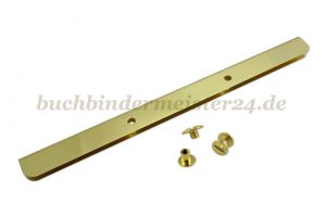 Speisekartenschienen<br>inkl. 2 Schrauben<br>235 mm, vermessingt