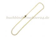 Kugelketten mit Verschluss<br>100 mm lang<br>vermessingt