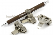 Stifthalter aus Metall<br>mit Clip, dreifach