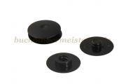 Kunststoff-Drucknieten<br>1,5 mm Fassung<br>schwarz