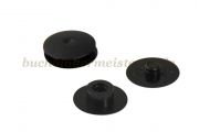 Kunststoff-Drucknieten<br>2,5 mm Fassung<br>schwarz