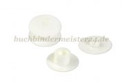 Kunststoff-Drucknieten<br>3,5 mm Fassung<br>weiss