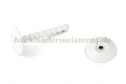 Binding posts for sample collections<br>45 mm length<br>white