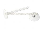 Binding posts for sample collections<br>65 mm length<br>white
