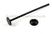 Binding posts for sample collections<br>140 mm length<br>black