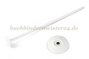 Binding posts for sample collections<br>205 mm length<br>white