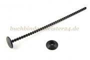 Binding posts for sample collections<br>205 mm length<br>black