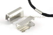 Metal clip for cords<br>nickel plated