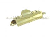 Board clips with grip<br>50 mm width<br>brass plated