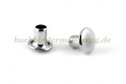 Tubular rivets<br>nickel plated<br>4 X 10 X 6 mm