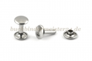 Doppel-Hohlnieten<br>Schaft 12 mm<br>vernickelt<br>geschlossen