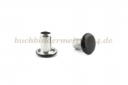 Tubular rivets<br>black laquered<br>3.8 X 7 X 6 mm
