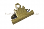 Paper clips nostalgia<br>77.5 mm width<br>antique brass plated