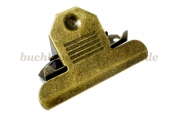 Paper clips<br>85 mm width<br>antique brass plated
