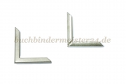 Buchecken, mattiert<br>31 mm Schenkellänge<br>4 mm Fassung