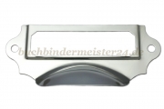 Shell handles with label holder<br>92x40mm<br>for labels 65x20mm