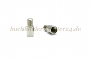 Verlängerungen für Buchschrauben<br>6 mm Fassung<br>vernickelt