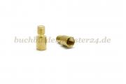 Extension posts for binding screws<br>6 mm capacity<br>brass
