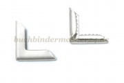Book corners, nickel plated<br>13 mm shank<br>1.5 mm capacity