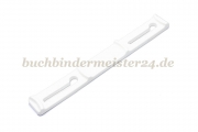 Kunststoff-Niederhalter<br>103 mm, weiss<br>Ringabstand 65 mm