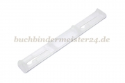 Kunststoff-Niederhalter<br>103 mm, transparent Ringabstand 65 mm