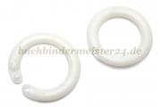 Heftringe aus Kunststoff<br>weiss<br>14 mm