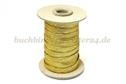 Flachgummi<br>gold-metallic<br>5 mm breit<br>20 m auf Spule
