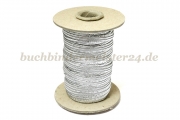 Flachgummi<br>silber-metallic<br>5 mm breit<br>20 m auf Spule