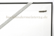 Flachgummi<br>mit 2 Splinten<br>420 mm, silber-metallic
