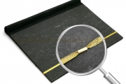 Flachgummi zum Ring<br>580 mm Schnittlänge<br>gold-metallic