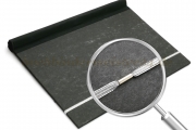 Flachgummi zum Ring<br>580 mm Schnittlänge<br>silber-metallic