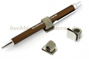 Pen holders with clip<br>one loop<br>nickel plated