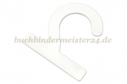 Kollektionshaken<br>aus Kunststoff<br>72 x 72 x 2 mm<br>weiss