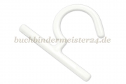 Kollektionshaken<br>aus Kunststoff<br>70 x 45 x 3 mm<br>weiss