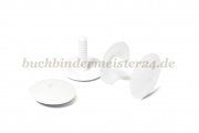 Mini-Bindestifte für Musterkollektionen<br>26 mm lang<br>weiss