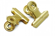Mini letter clips<br>21 mm width<br>brass plated