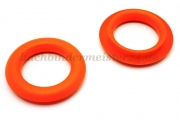 Finger ring eyelets<br>made of plastic<br>orange<br>