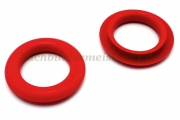 Finger ring eyelets<br>made of plastic<br>red<br>