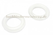 Finger ring eyelets<br>made of plastic<br>transparent<br>